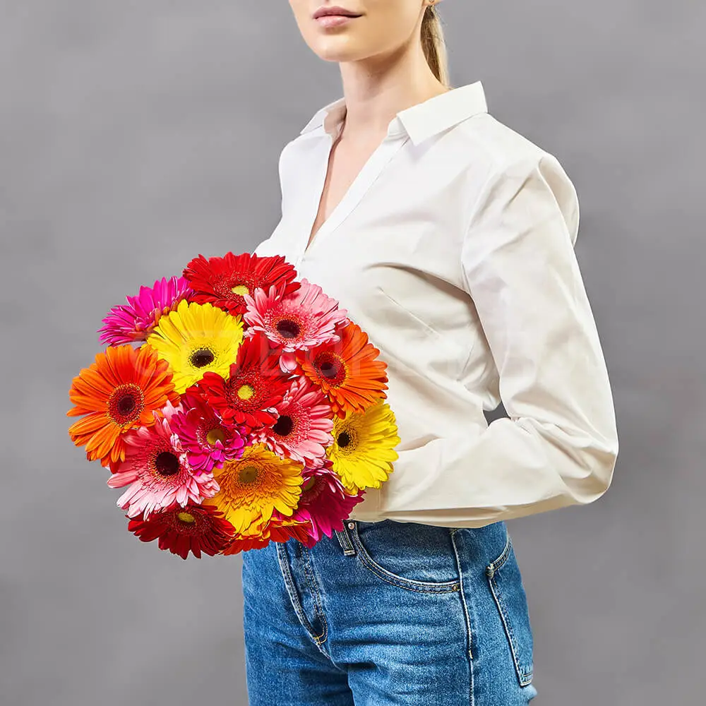 63372 Букет из 15 гербер