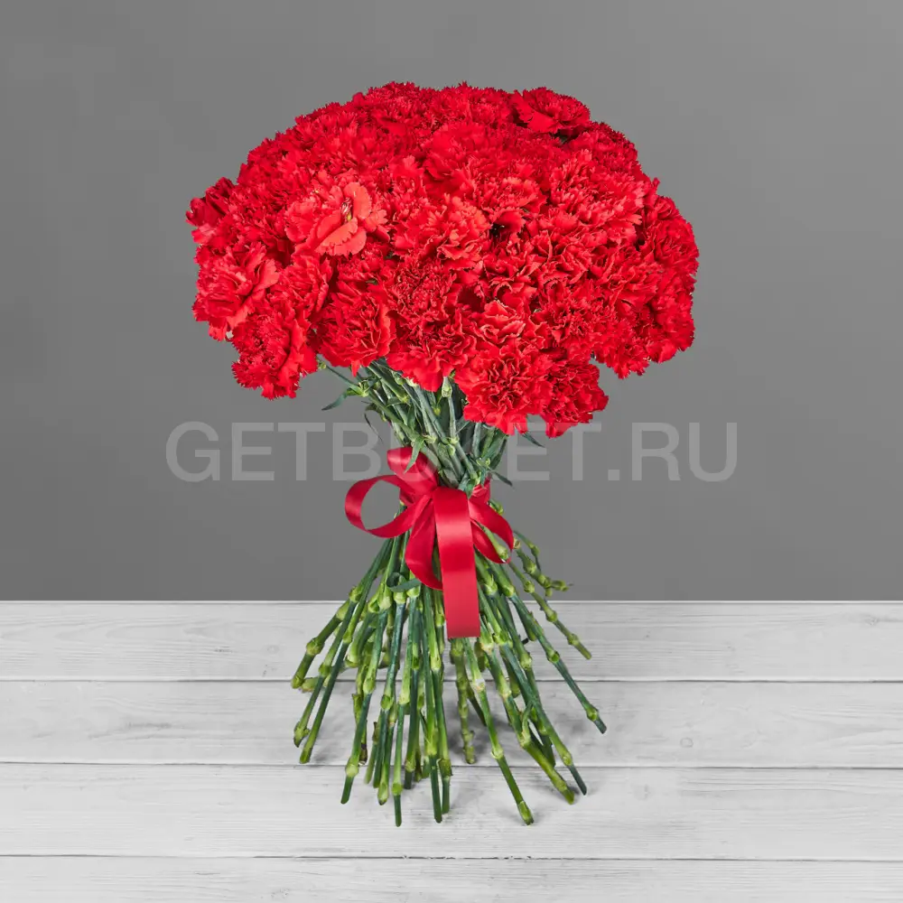208807 Букет из 51 красной гвоздики